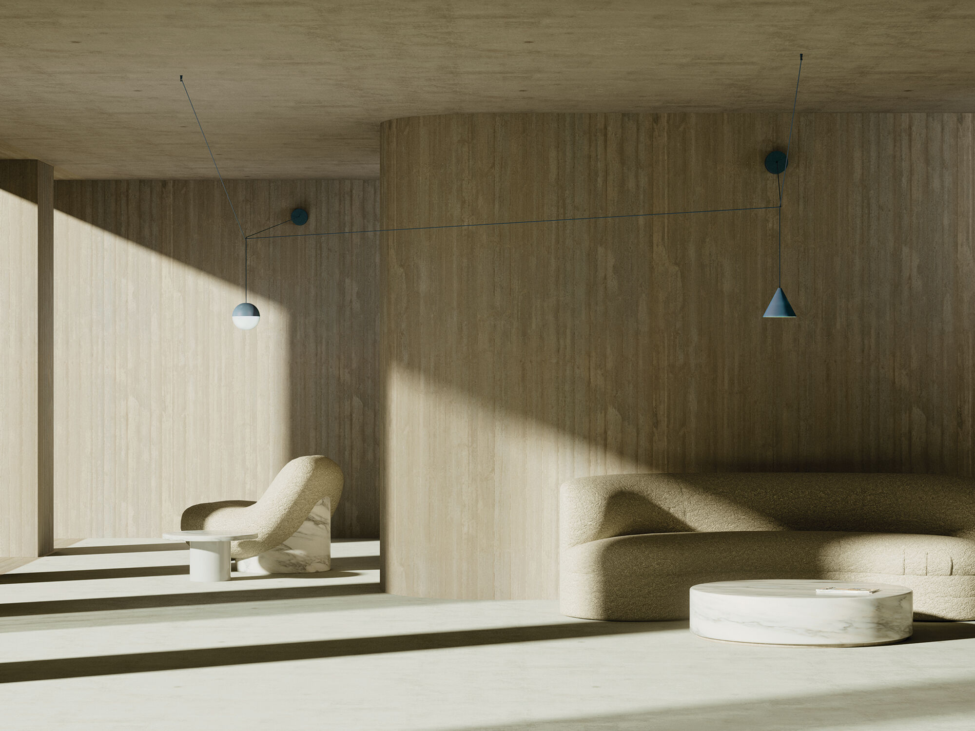 String Lights, new white and blue finishes