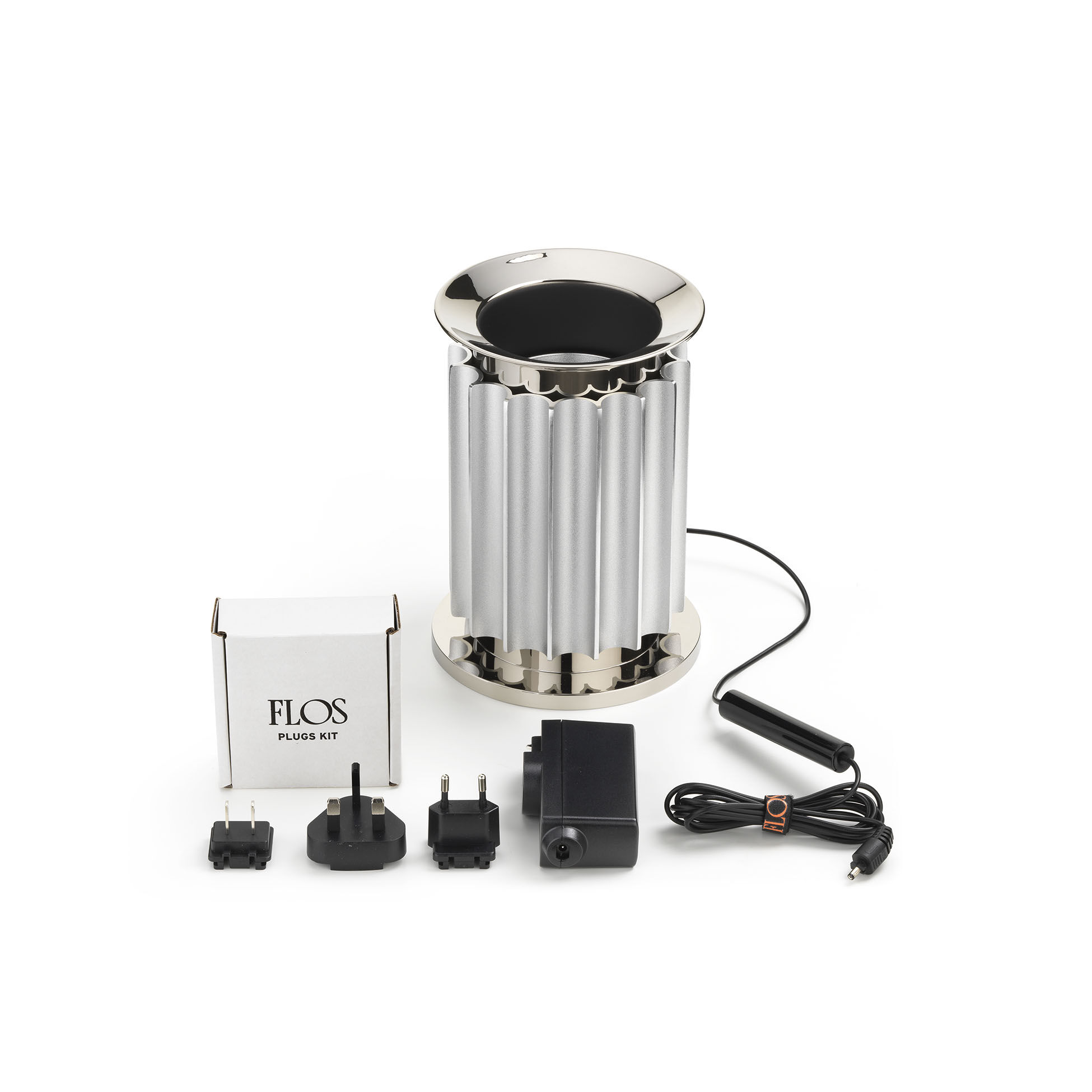 Taccia Small Led Silver base and new dimmer assembly