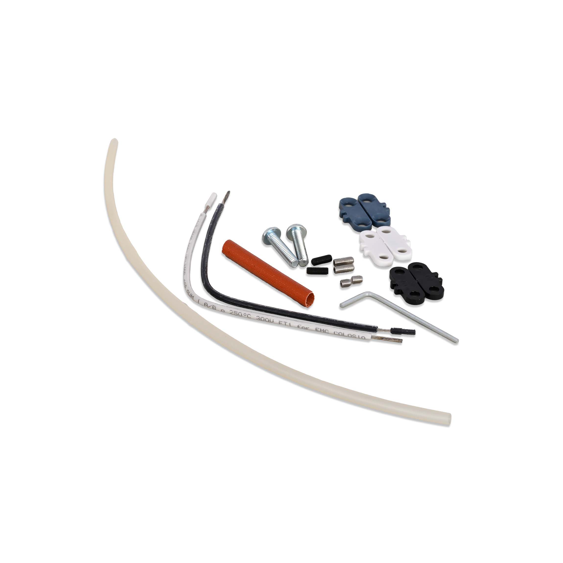 Kit with allen key and screws for ceiling rose assembly